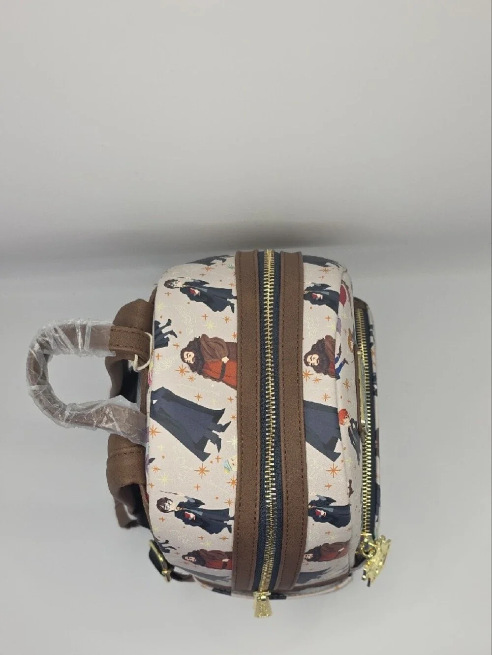 Loungefly Harry Potter Spring Characters Mini Backpack - Ivory With Brown Trim